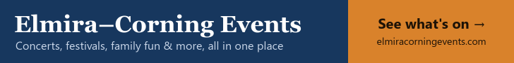 728 × 90 banner for Elmira–Corning Events